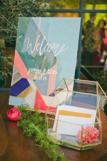 Geometric wedding ideas - 9