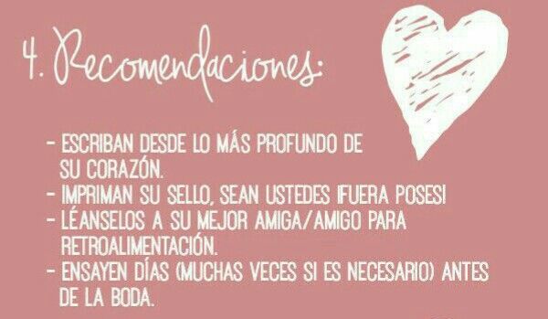 5 pasos para escribir los votos de la boda - 4