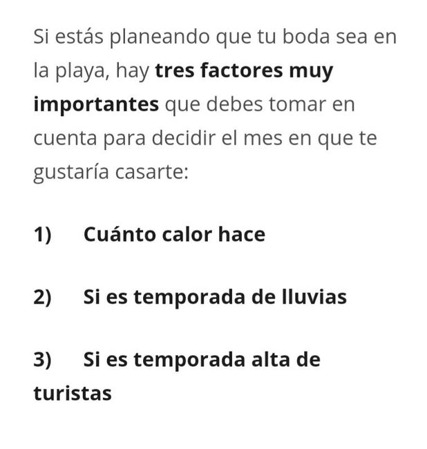 ¿cuál es el mejor mes para una boda en la playa? - 1