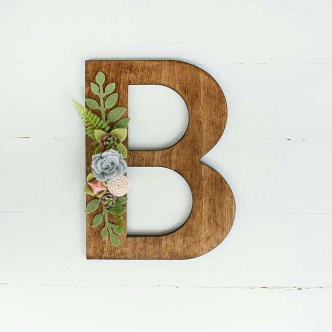 Letras de madera - 1