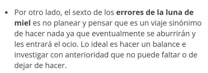 10 errores de la luna de miel. - 11