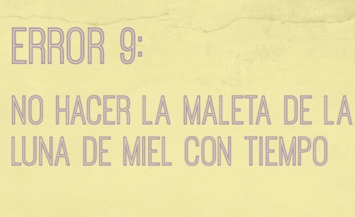 10 errores de la luna de miel. - 18