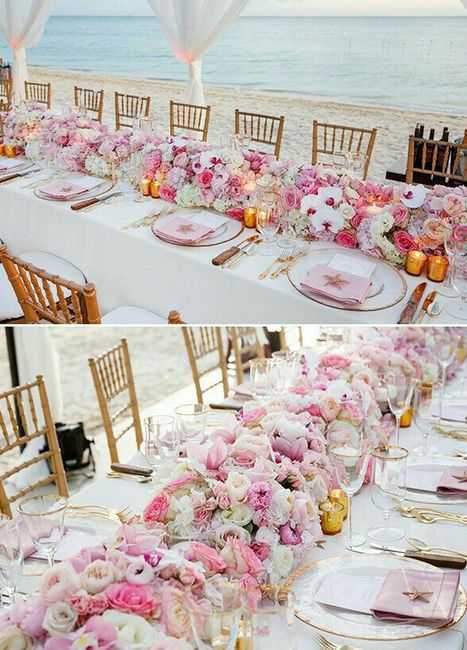 11 caminos de mesa con flores - 5