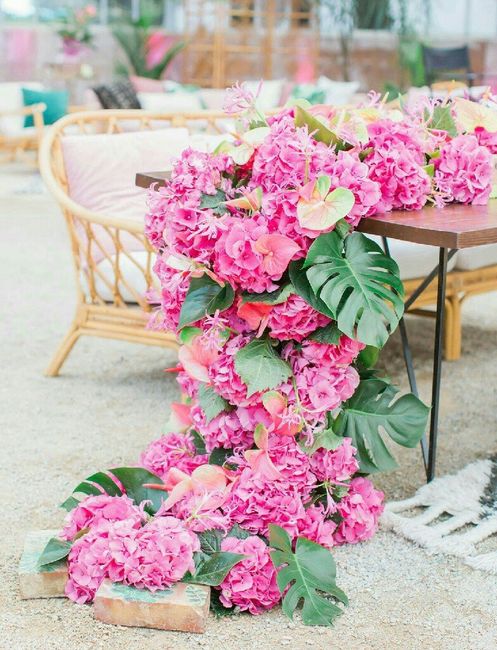 11 caminos de mesa con flores - 9