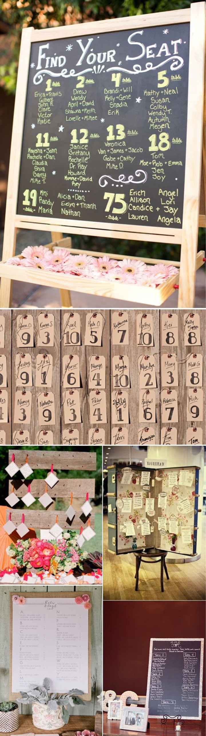 ideas originales para el Seating de tu boda - 9