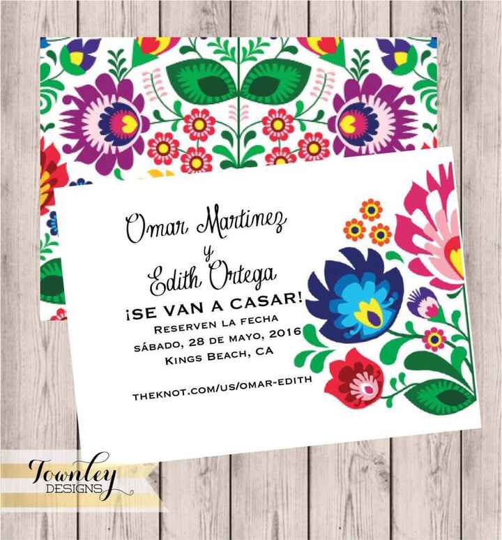 Save the date o reserva la fecha *ideas* - 12