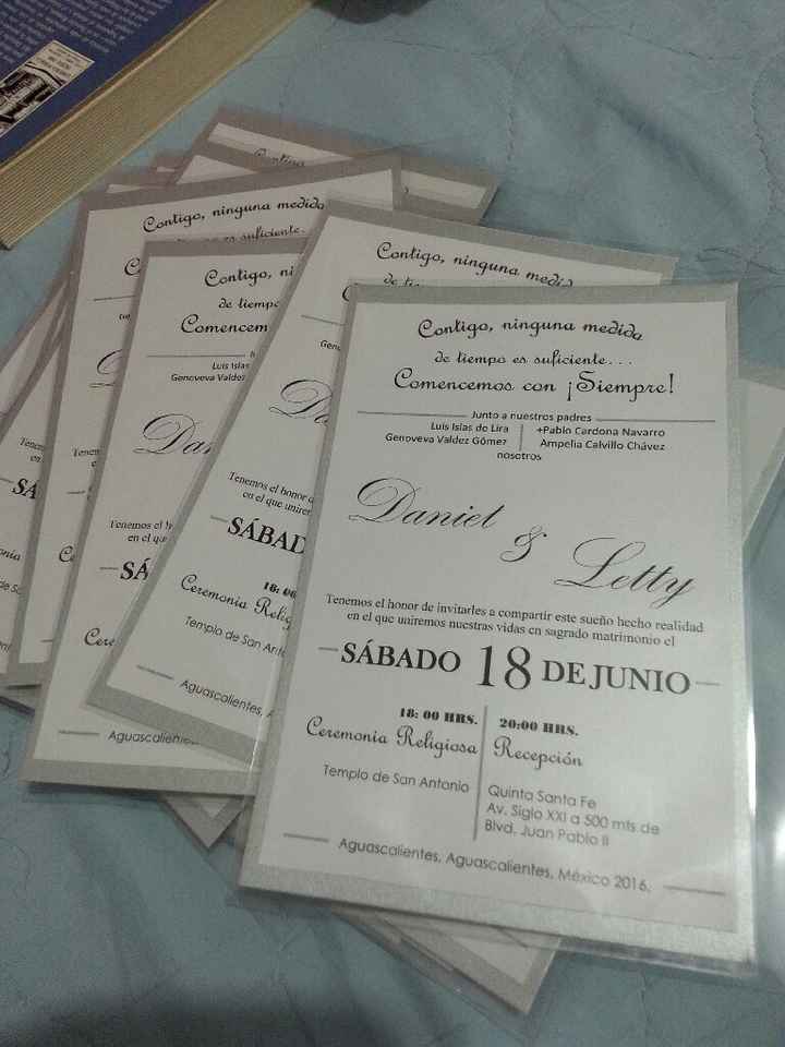 Invitaciones... ya quedaron!!! - 1