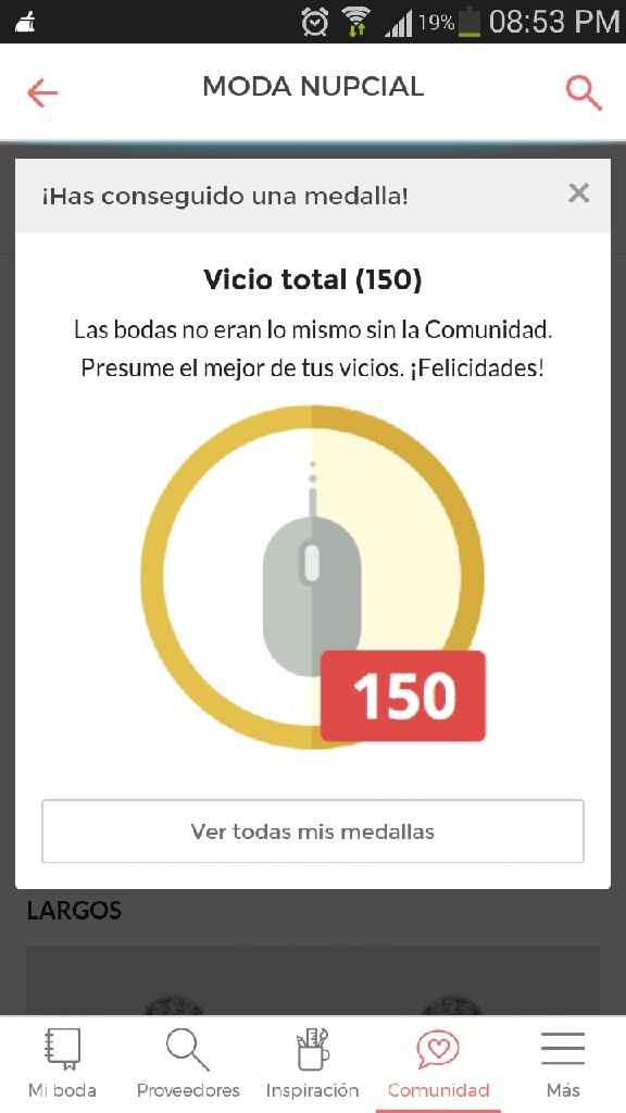 Mi medalla dice:ya se te hizo vicio - 1