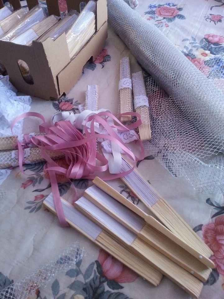 Mis abanicos.. comenzando a decorarlos - 1