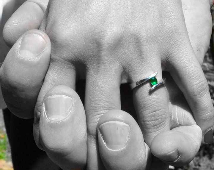 Anillos de pedida no blancos - 1