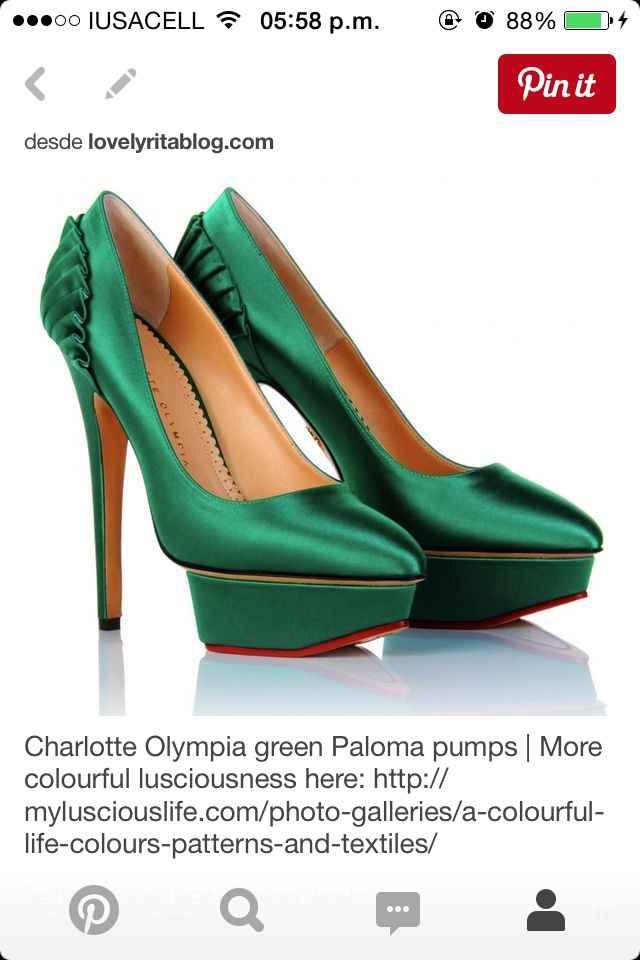 Zapatos de novia de color: arriesga y ¡gana! - 1