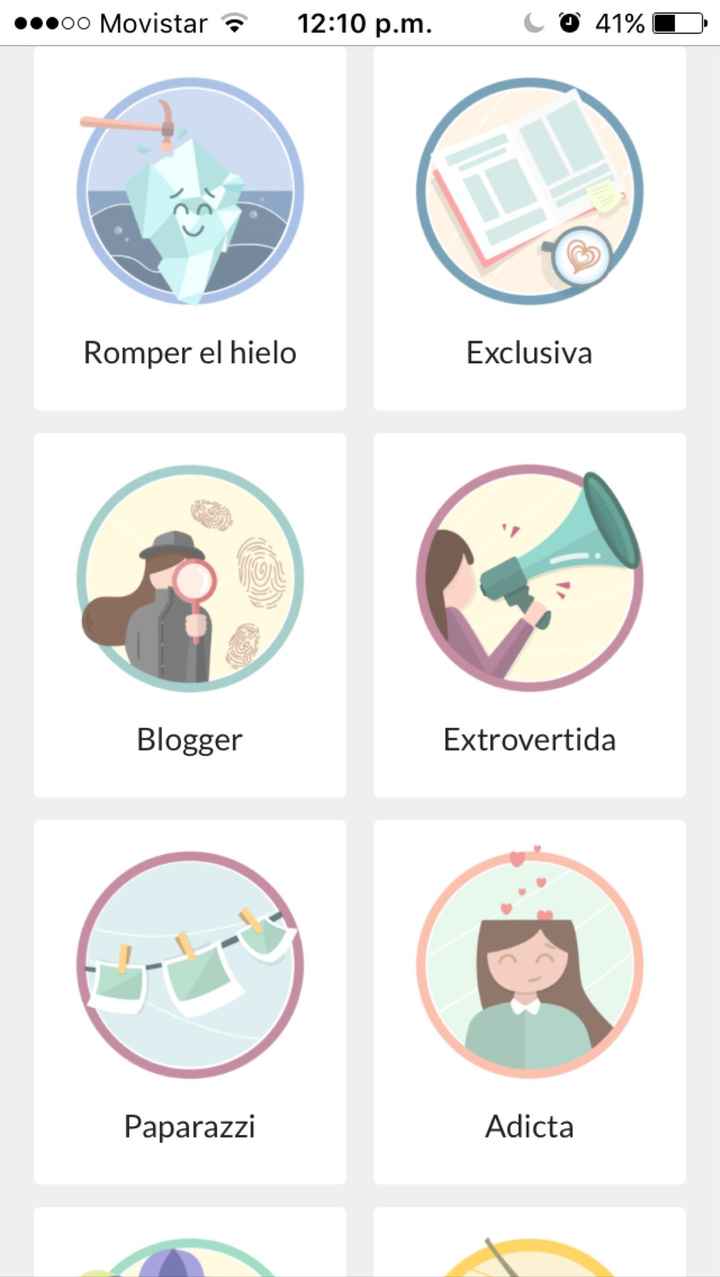  Categorías de novia,  puntos y medallas. - 1