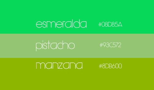 Esto solo para distinguir entre verdes