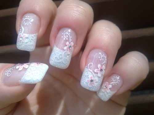 Mis uñas con untoque de rosa