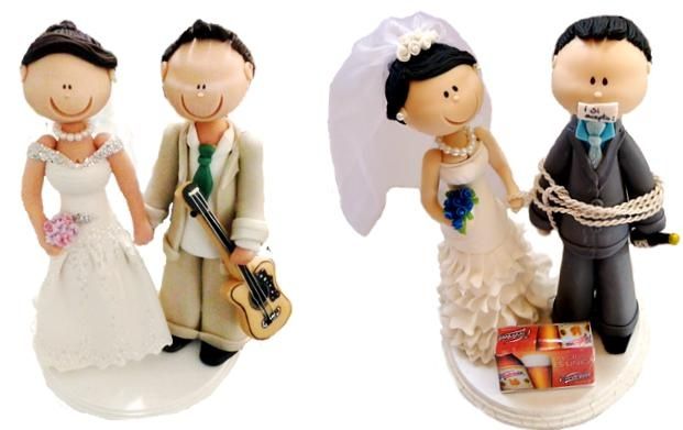 Toppers para pastel de Boda