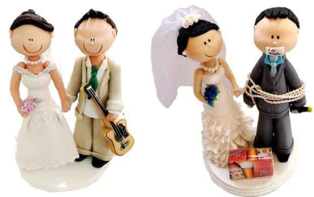 Toppers para pastel de Boda