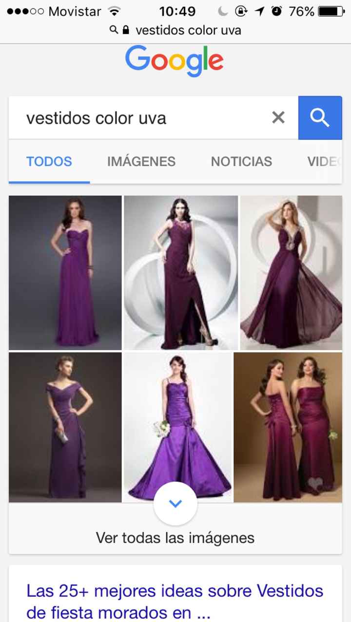 Combinaciones de colores entre dorado y uva - 2