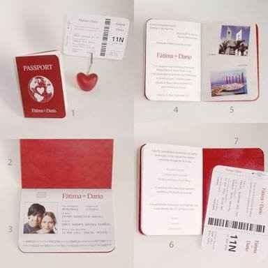 Pasaporte corazon en medio