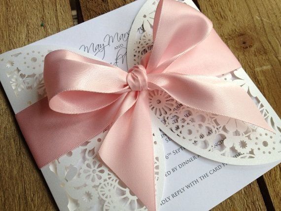 Invitacion Lazo Rosa