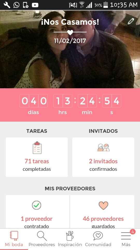 Iniciando 2017 y a 40. dias de la boda - 1