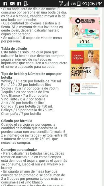 ¿Qué bebida ofrecerás en la boda? - 1