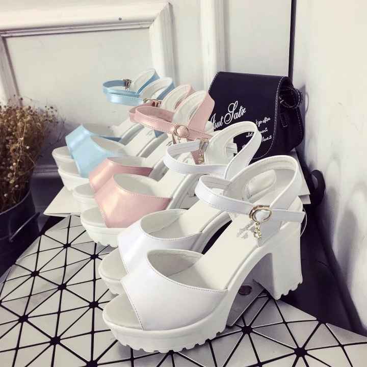 zapato color blanco