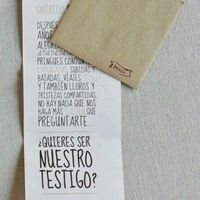 ¿Quieres ser mi testigo?