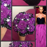 Dama de Honor morado y negro 