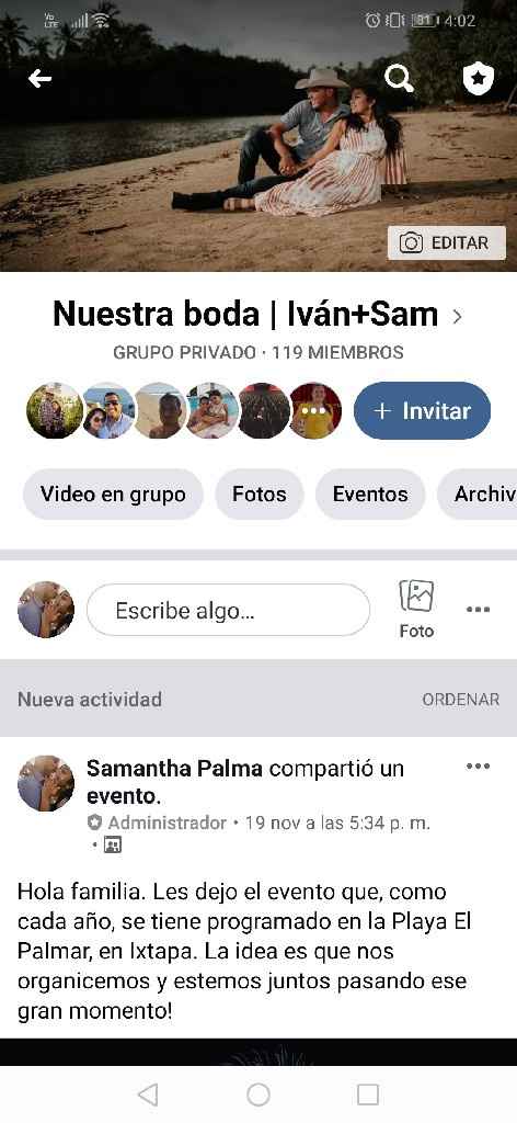 Evento en redes sociales - 1