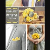 Decoración de boda en color "gris" - 1
