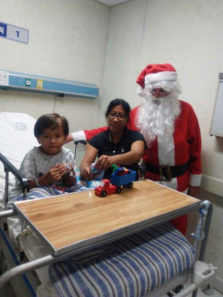 Super Boy y Mujer Maravilla. Santa quería un recuérdo.