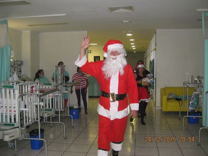 Santa en el hospital