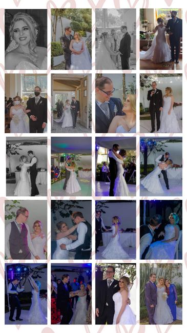 Collage de mi boda fotos que me siento bonita. 2