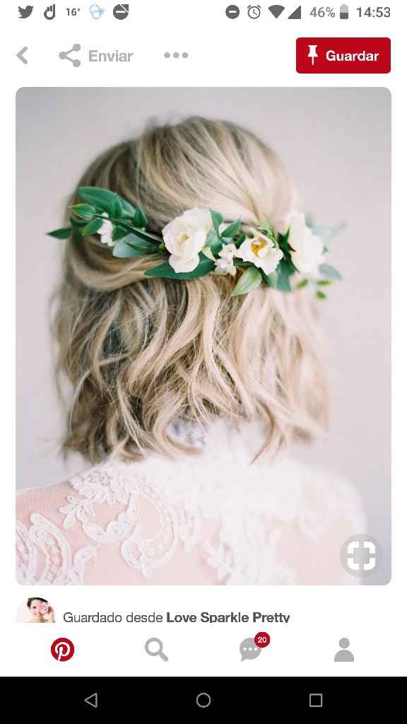  Peinados para novias con pelo corto - 1