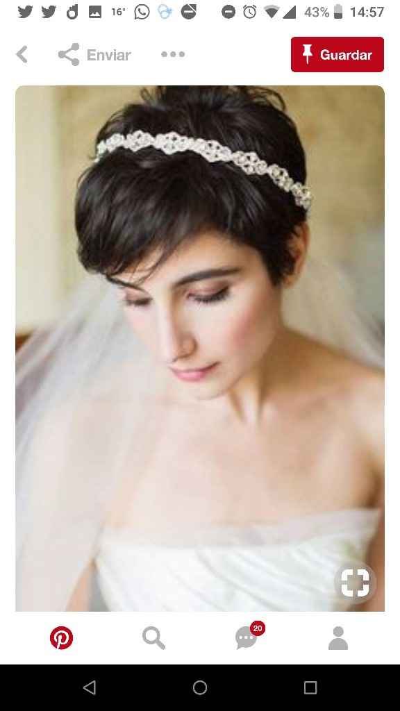  Peinados para novias con pelo corto - 17