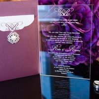 Bellas invitaciones en acrílico - 1