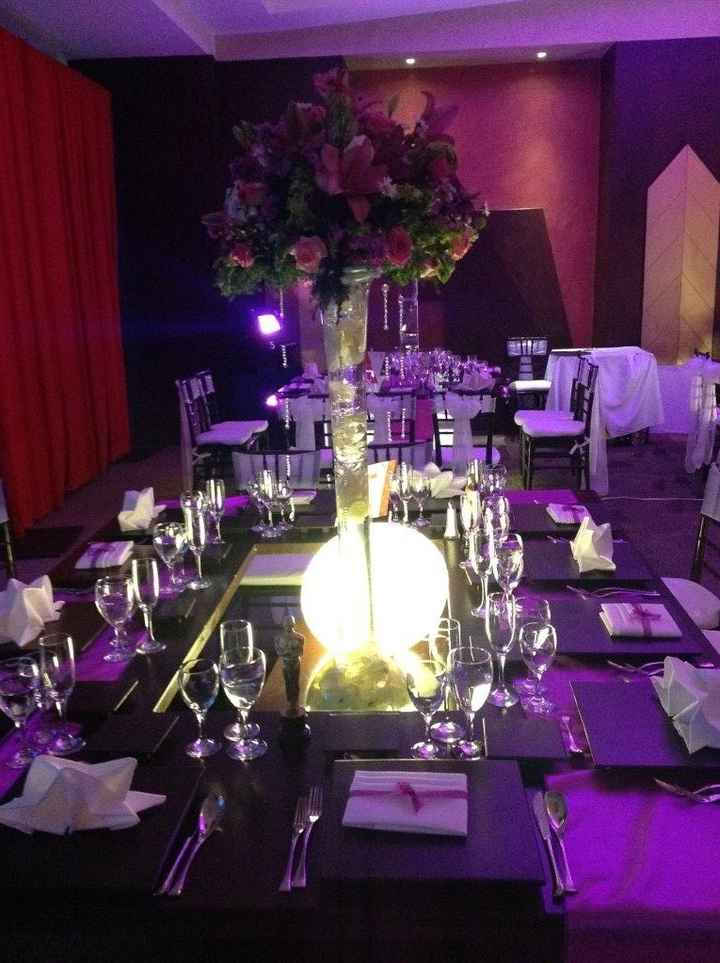 Mesa chocolate con camino fiusha o con grecas? - 1