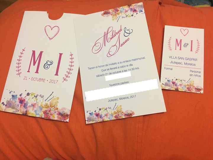 Ya me entregaron mis invitaciones!! - 1
