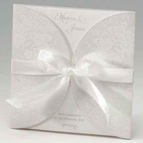 Invitaciones Moradas con Plata - 3