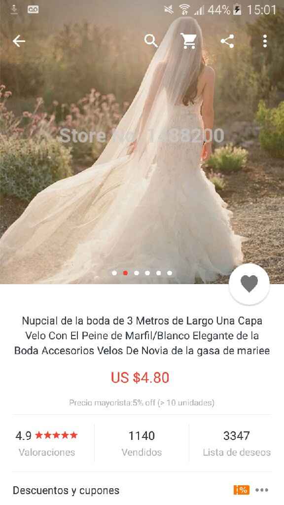 Comprar mi velo en aliexpress? - 2