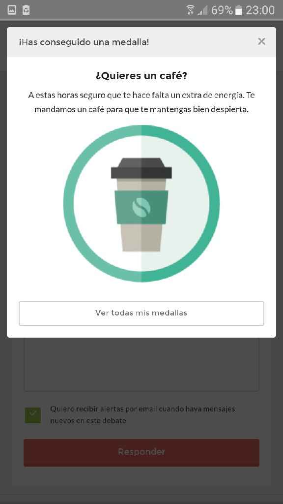 Obtuve la  medalla del café - 1