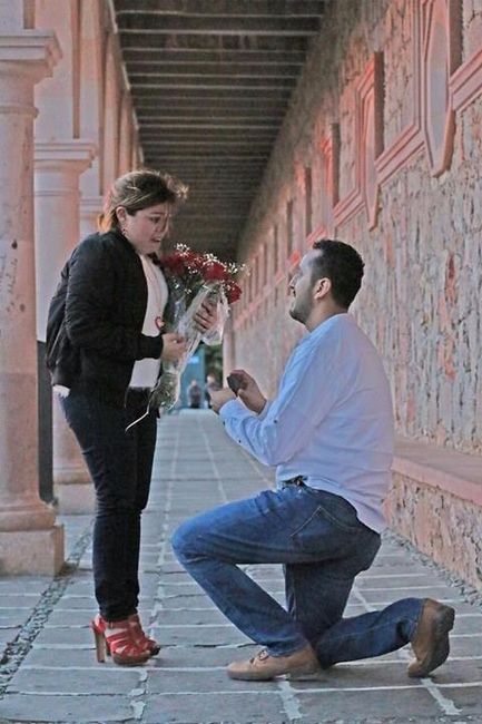 Fuee taan hermosooo!!! despues de 3 años 7 meses me propusto matrimonio en Zacatecas, toda una odise