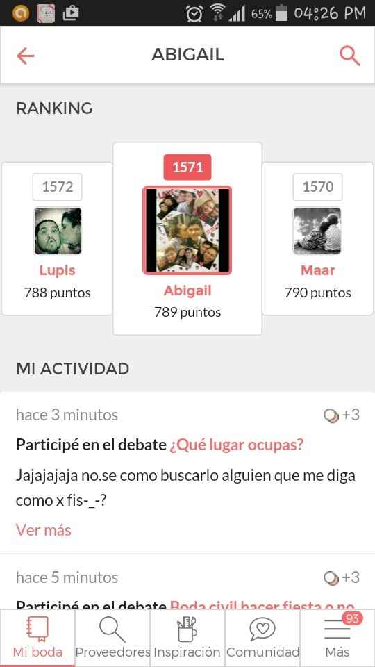 ¿Qué lugar ocupas? - 1