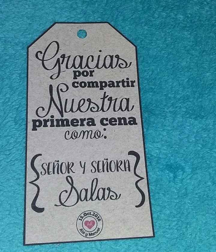 Etiquetas para la cena - 1