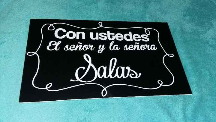 Letrero para pajesito - 1