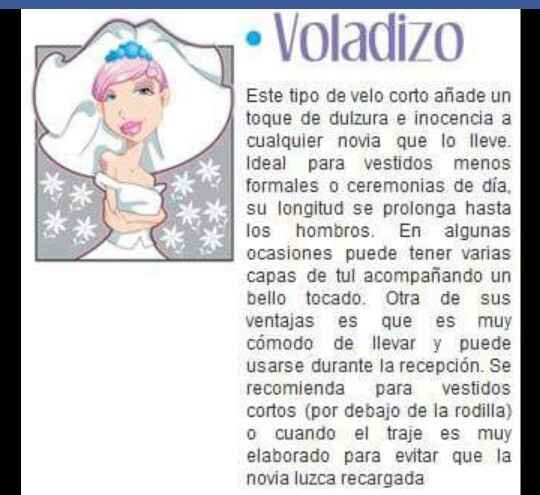 Velos que incluyen el vestido u otros. - 1