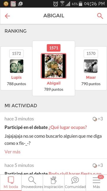 ¿Qué lugar ocupas? - 1