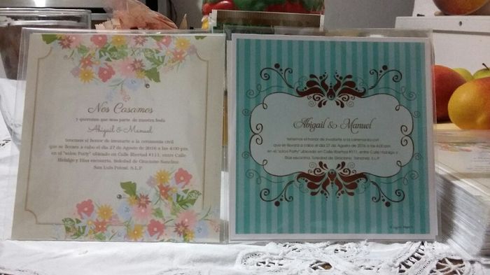 Invitaciones, las hago o las compro? - 1