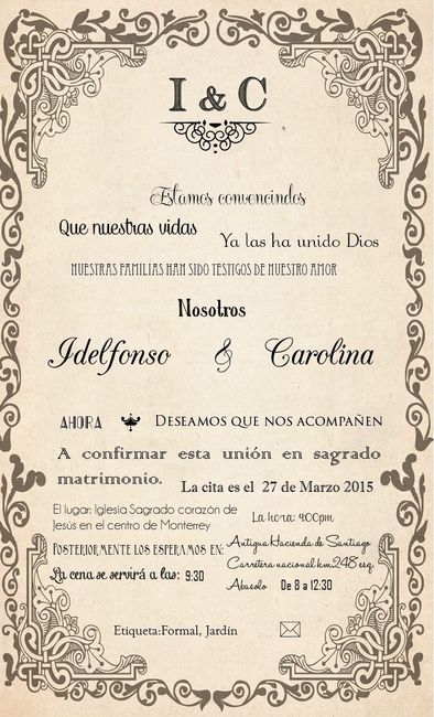 invitación vintage