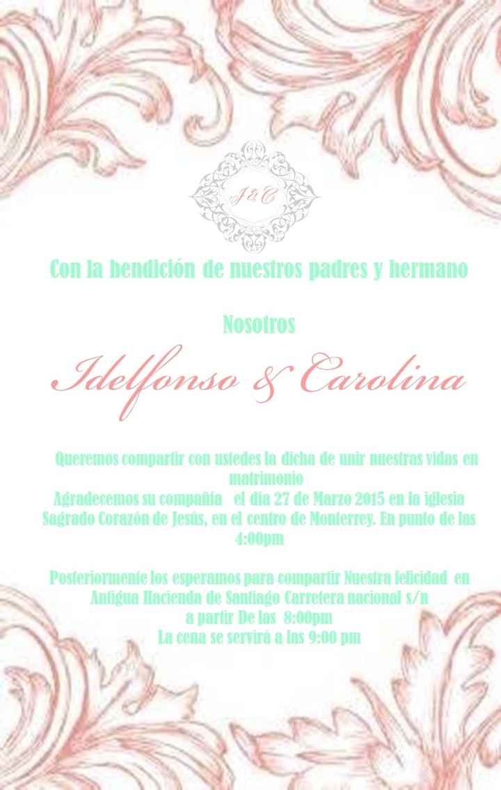 invitación de letra de molde